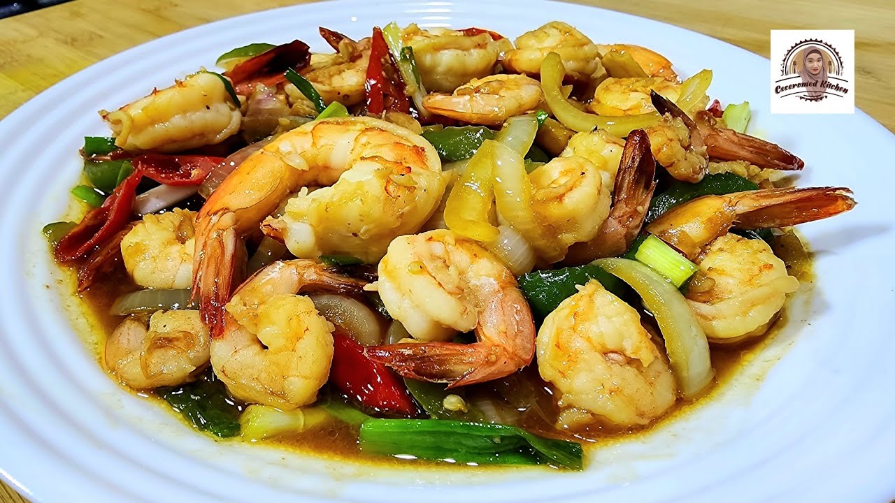 UDANG MENTEGA, MASAK SAT SET, MENU RESTO.
