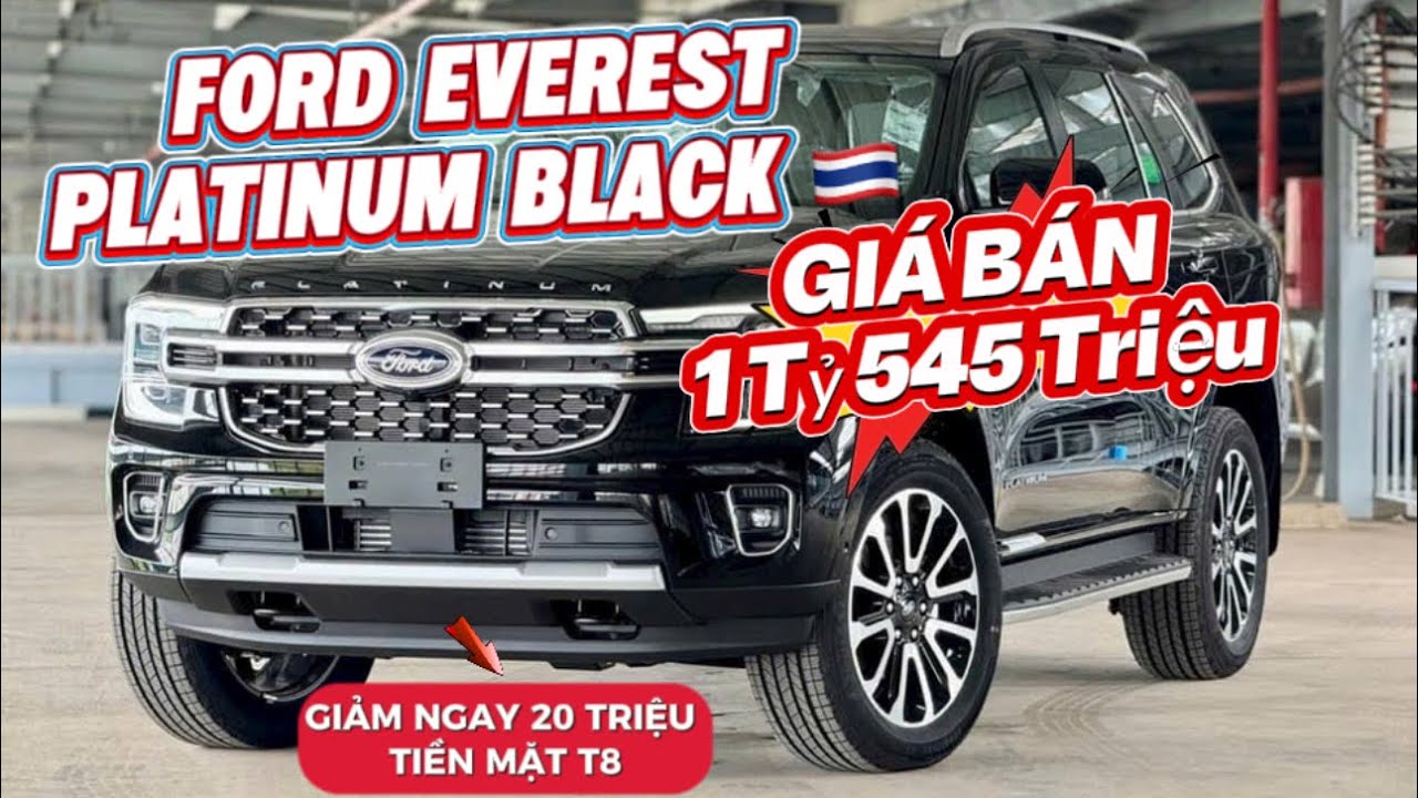 Ford Everest Platinum Black 2025 | Sẵn Xe Giao Ngay Tháng 8 | Giảm Ngay 20 Triệu Tiền Mặt Khi Mua Xe