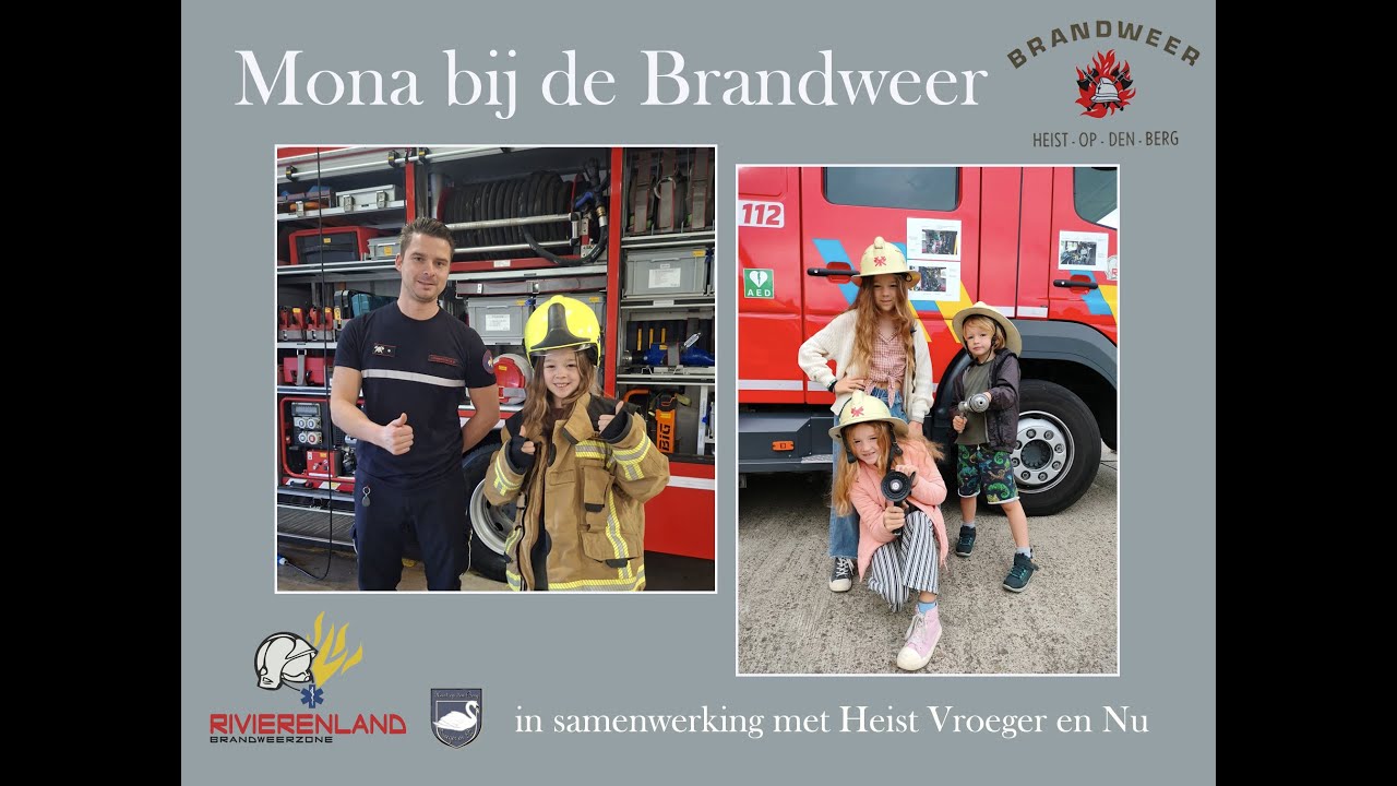 Mona op bezoek bij de brandweer van Heist-op-den-Berg