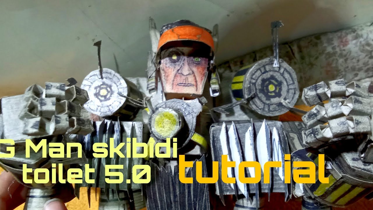 G Man skibidi toilet 5.0 papercraft tutorial 🚽😉👍