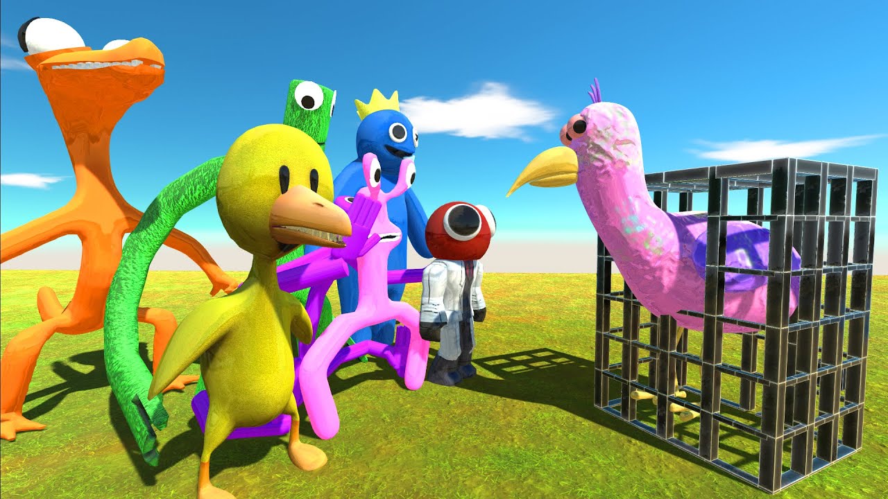 Rainbow Friends Rescue Opilia Bird - Animal Revolt Battle Simulator