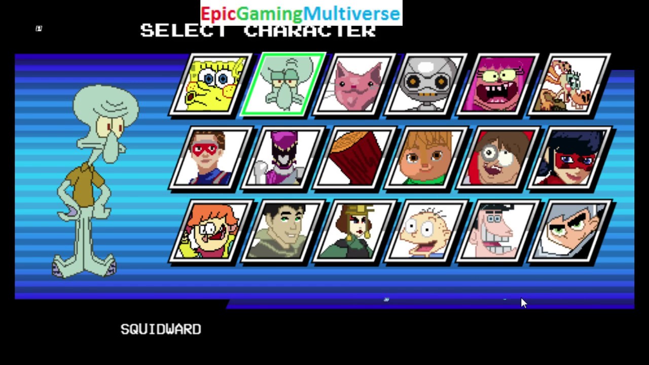 Squidward Tentacles VS Squilliam Fancyson In A Nick's Not So Ultimate Boss Battles Match
