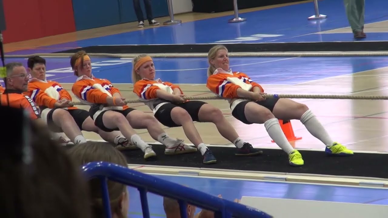 Netherlands vs South Africa indoor tug of war