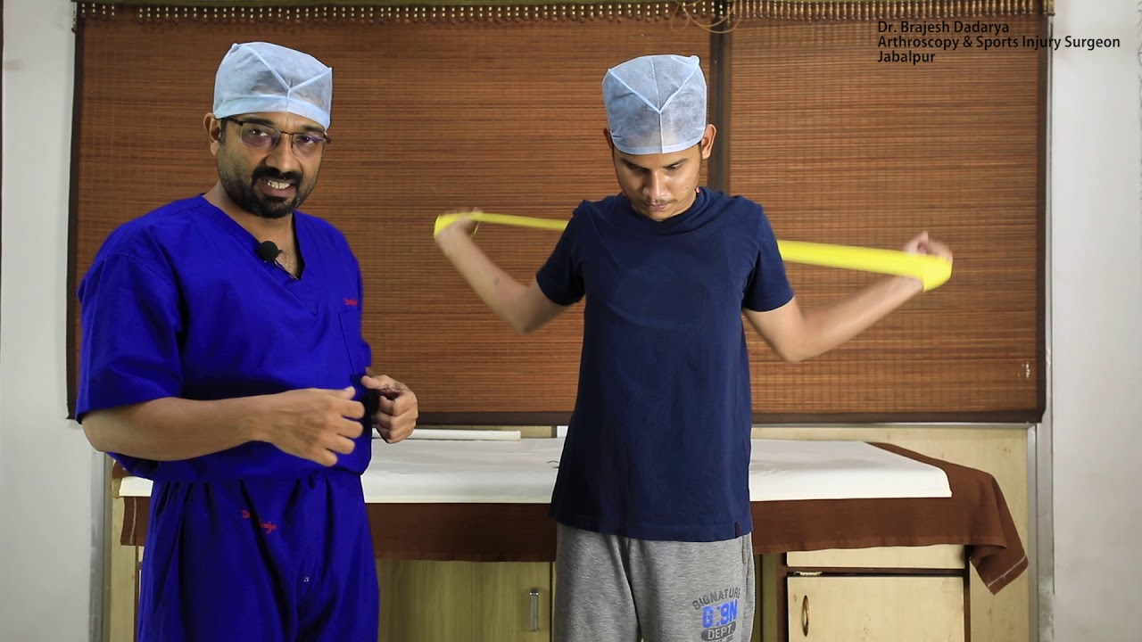 Shoulder exercises after Bankart and Rotator cuff surgery Dr Brajesh Dadrya