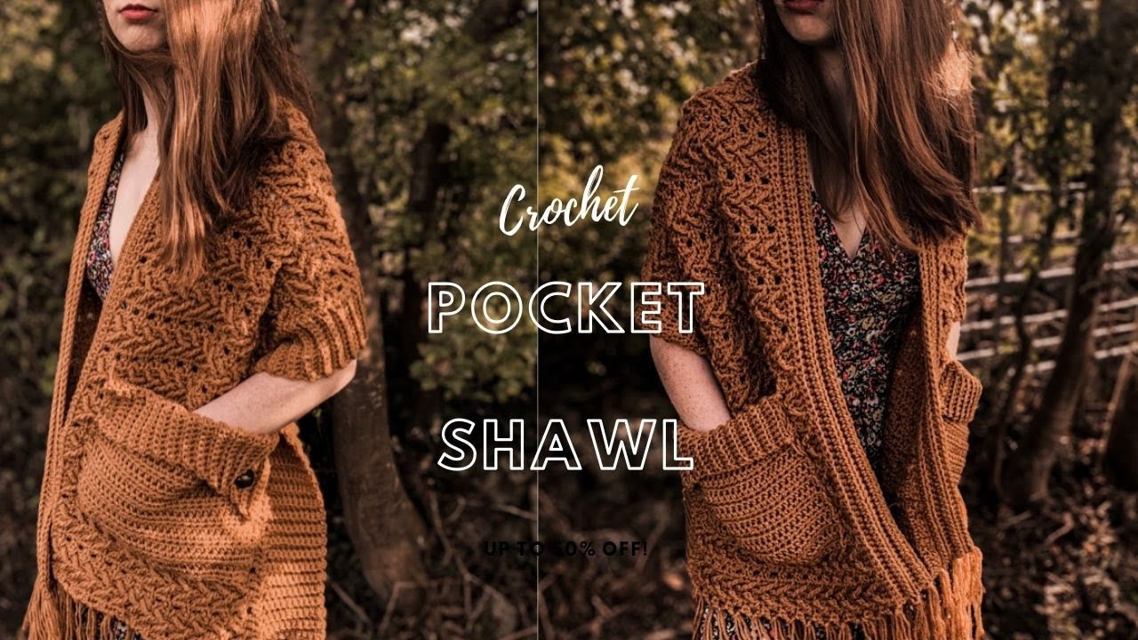 Crochet Harvest Moon Pocket Shawl