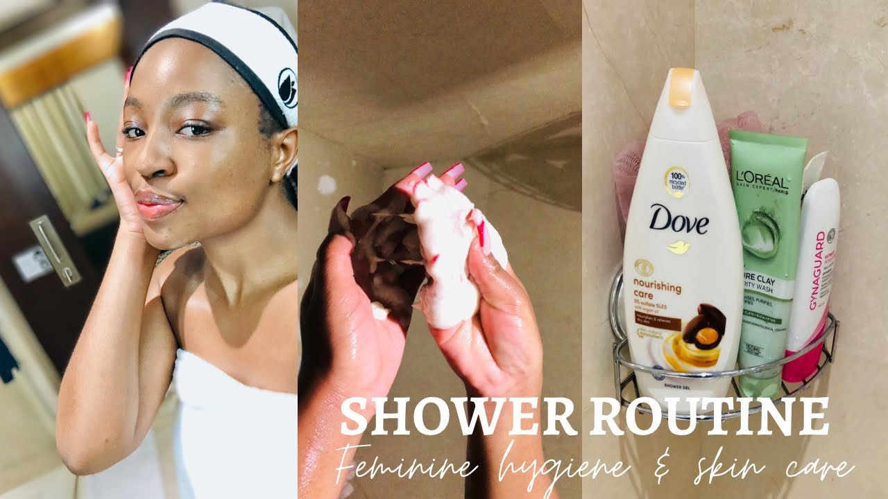 Shower Routine: Skincare | Feminine hygiene | lazy morning | South African YouTuber #dubai #viral