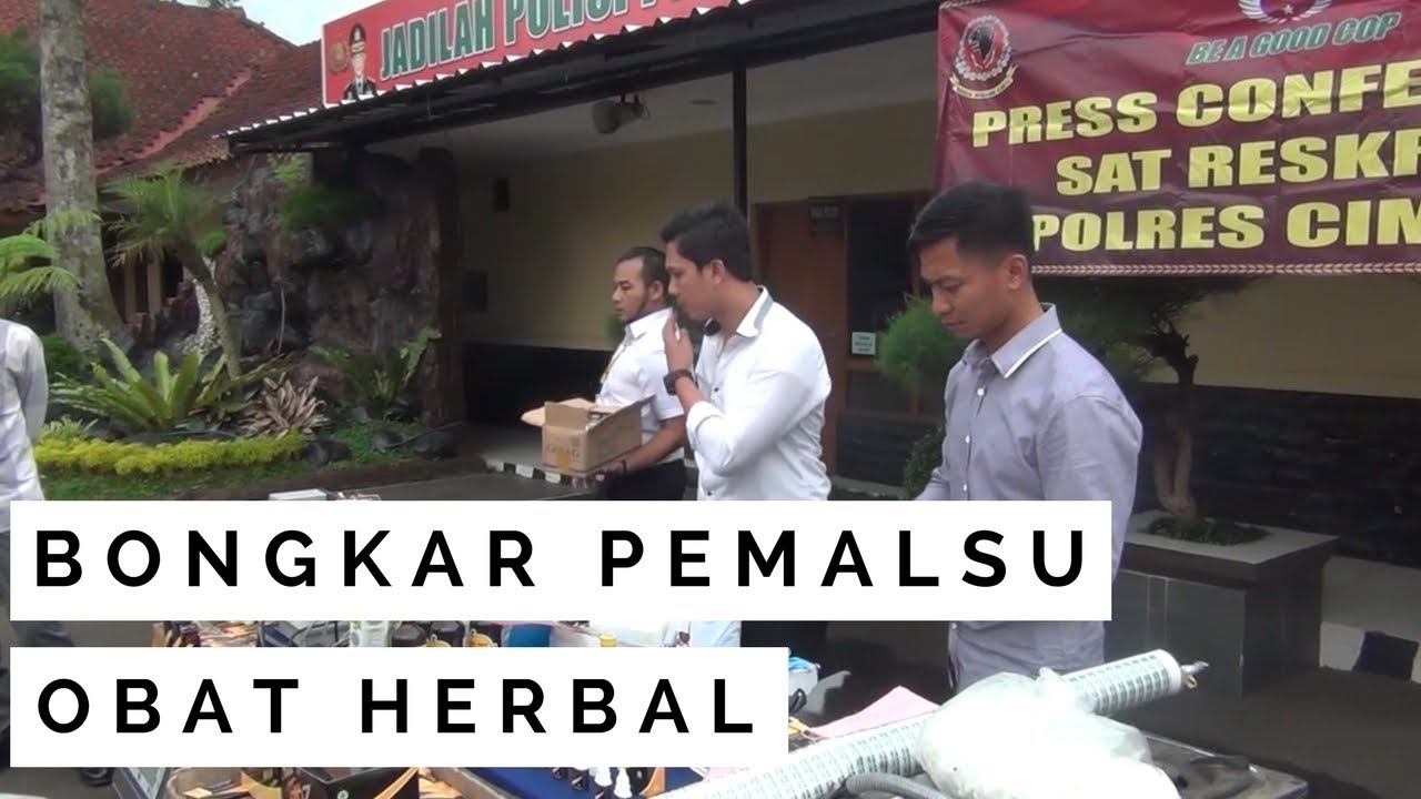 NET JABAR – POLRES CIMAHI BONGKAR PEMALSU OBAT HERBAL