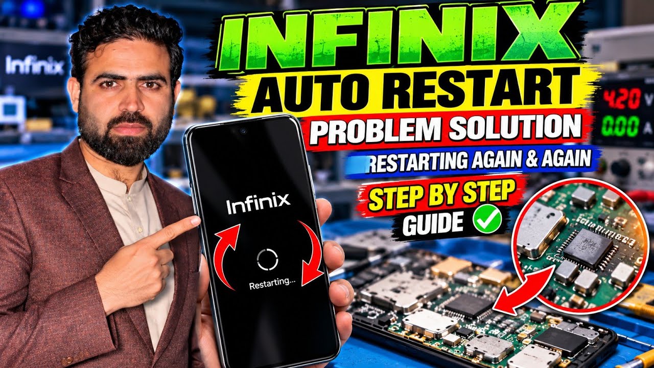 All Tecno Infinix Auto Restart Problem Fix! | Infinix Smart Phone Auto On Off 100% Solution