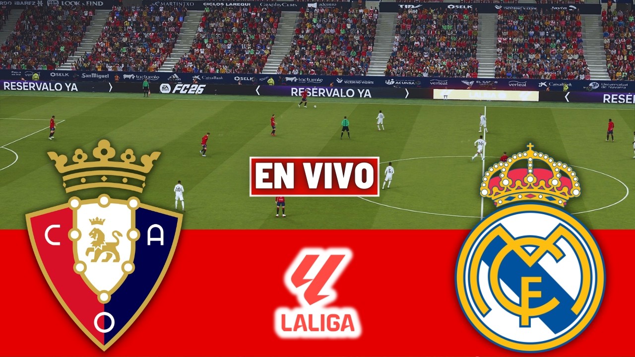 🔴 OSASUNA vs REAL MADRID EN VIVO 🏆 LALIGA EA SPORTS 2026 Full Match Simulation PES 26