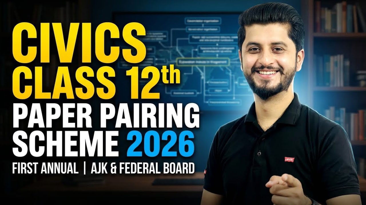 Civics  | Class 12th Paper Pairing Scheme 2026 | First Annual | AJK (Miprur Board) &  federal board