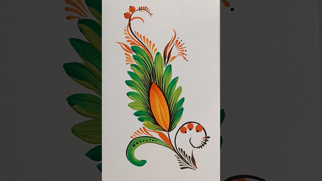 Petrykivka Flower Painting | Full Process