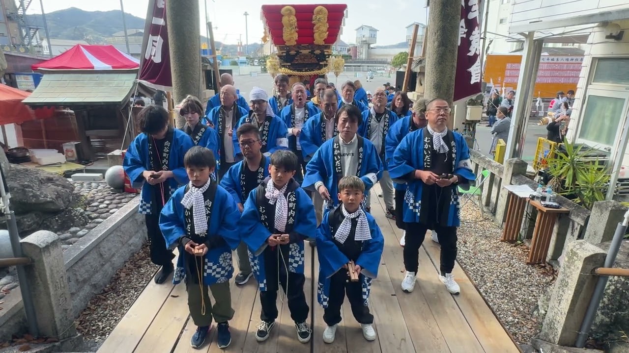 令和7年 福良八幡神社春祭り本宮 向谷 だんじり唄「王将」