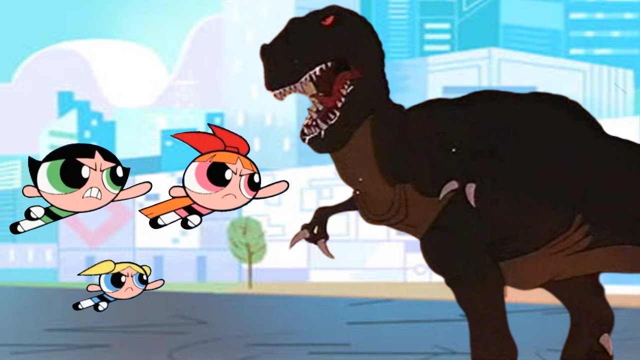 Powerpuff Girls vs Sharptooth