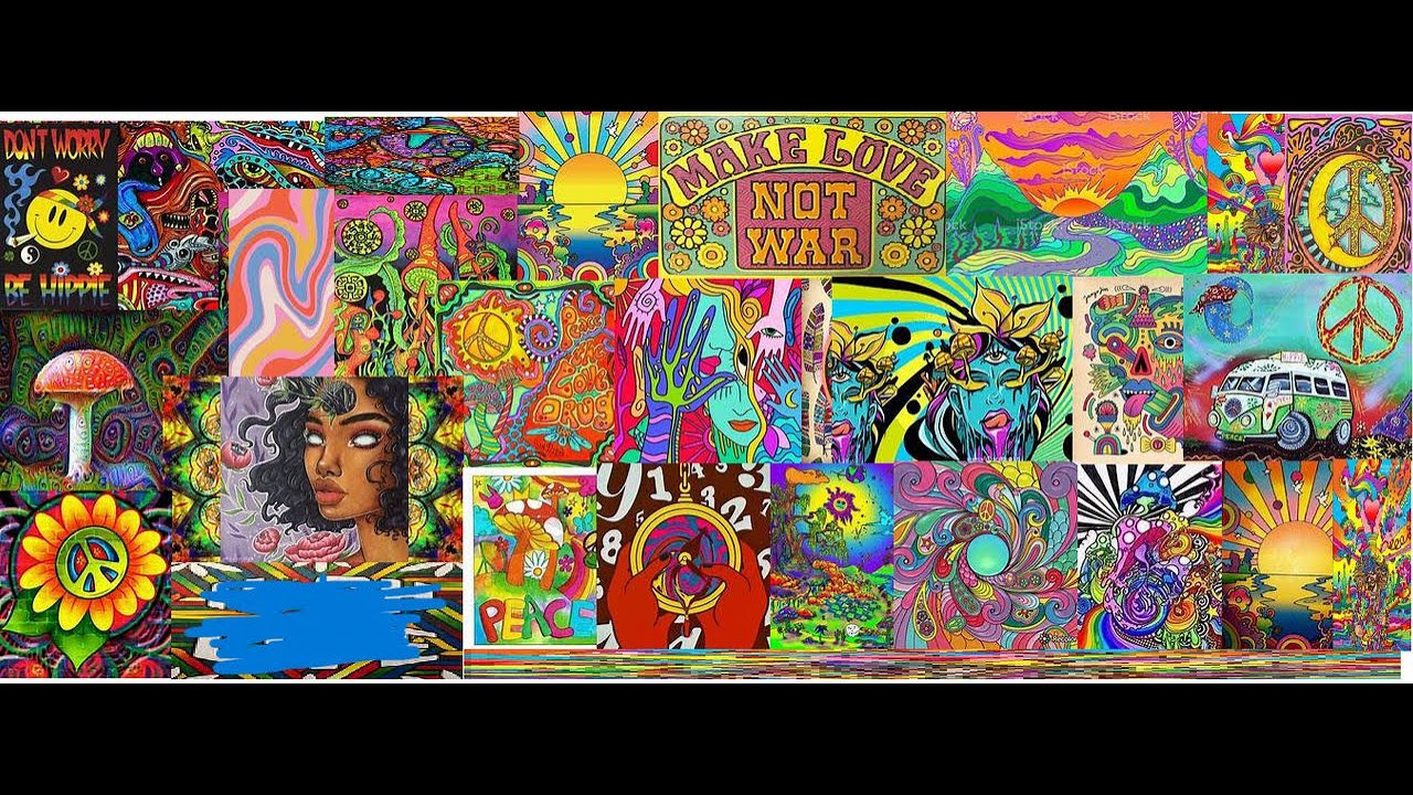 Hippie~Trippy Tiktok Compilation! #aesthetic #hippie #tiktok 💜💚💛
