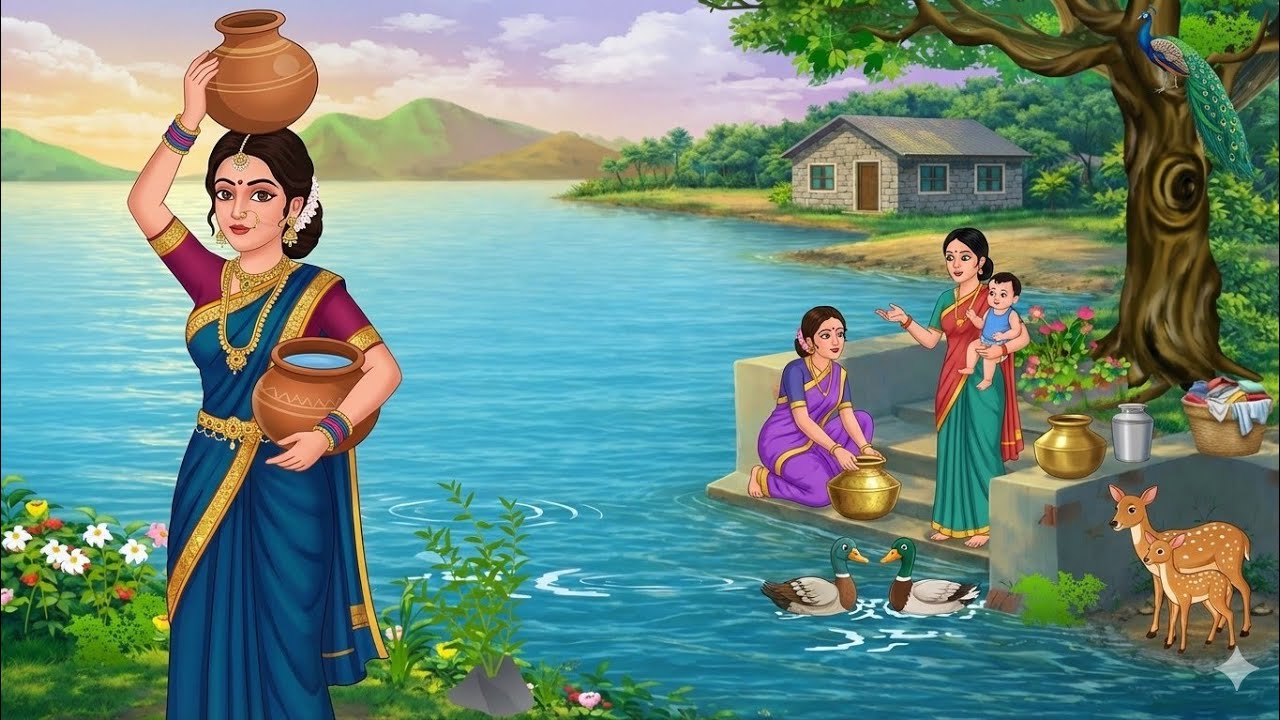 घूँघट में छुपी पनिहारिन का रहस्य ||Pyar me mila dhoka|| Hindi Kahani |Moral story|cartoon animation