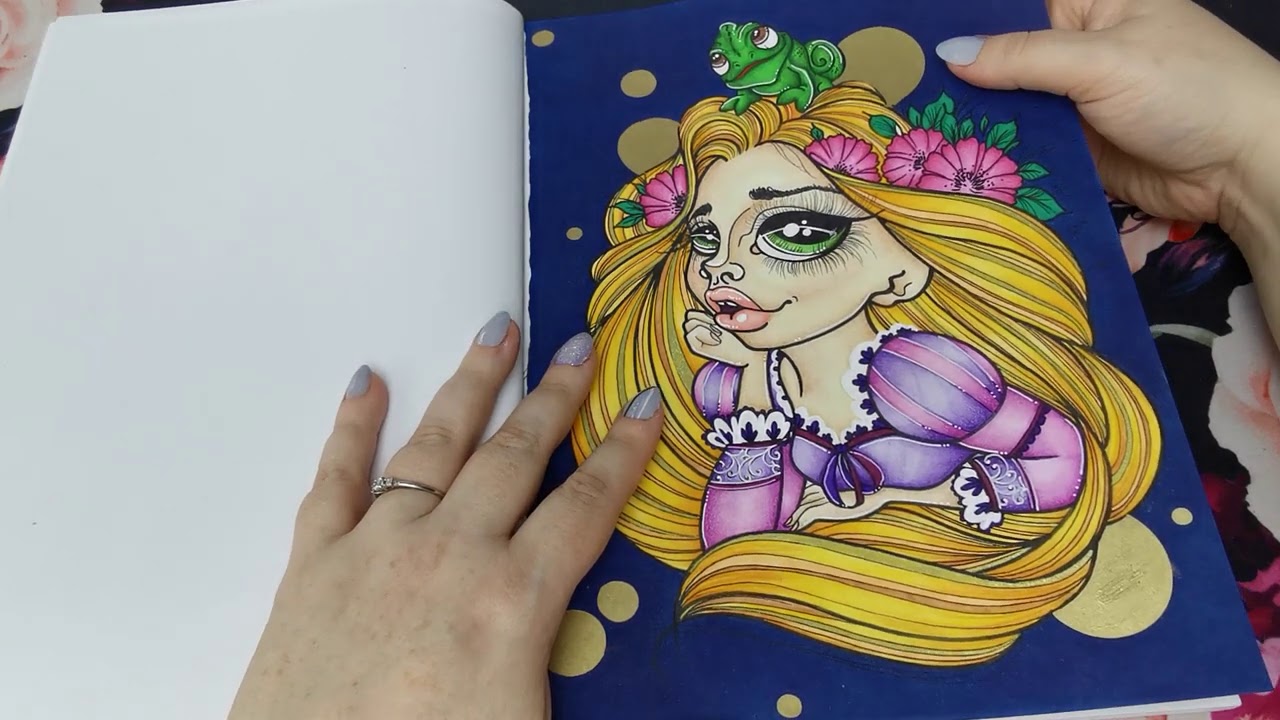 Flip Through | Fairytale Princess Coloring Book ~ MysticArtMirrors