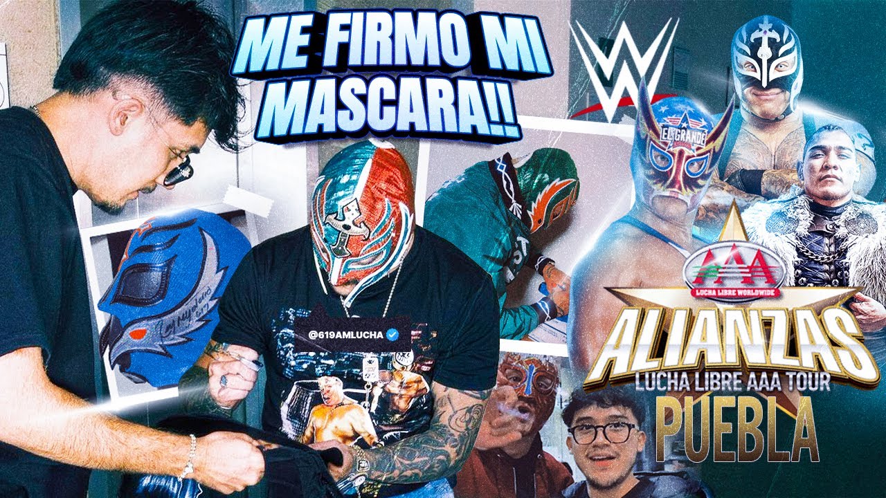 ASÍ CONSEGUÍ LA FIRMA DE REY MYSTERIO Y ESTO PASÓ EN LUCHA LIBRE AAA PUEBLA 