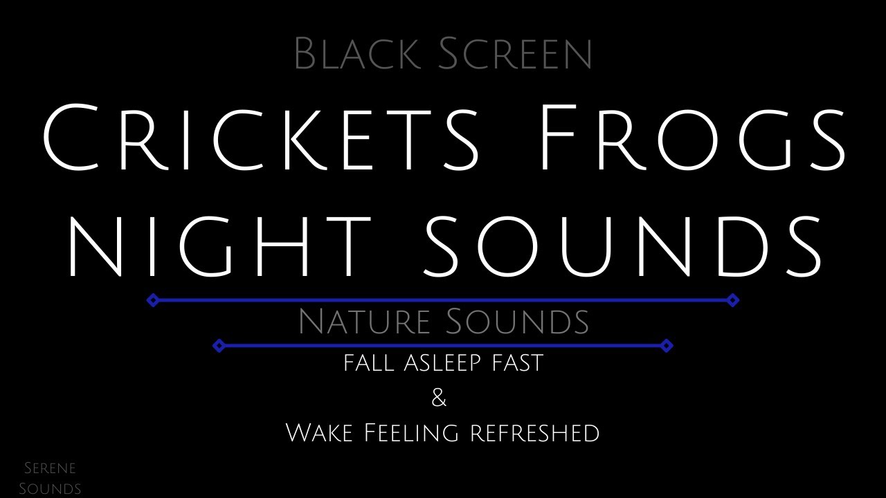 10 Hours - Crickets and Frogs - Night Insects - Cricket Sounds for Sleeping - Night Sounds - Nature