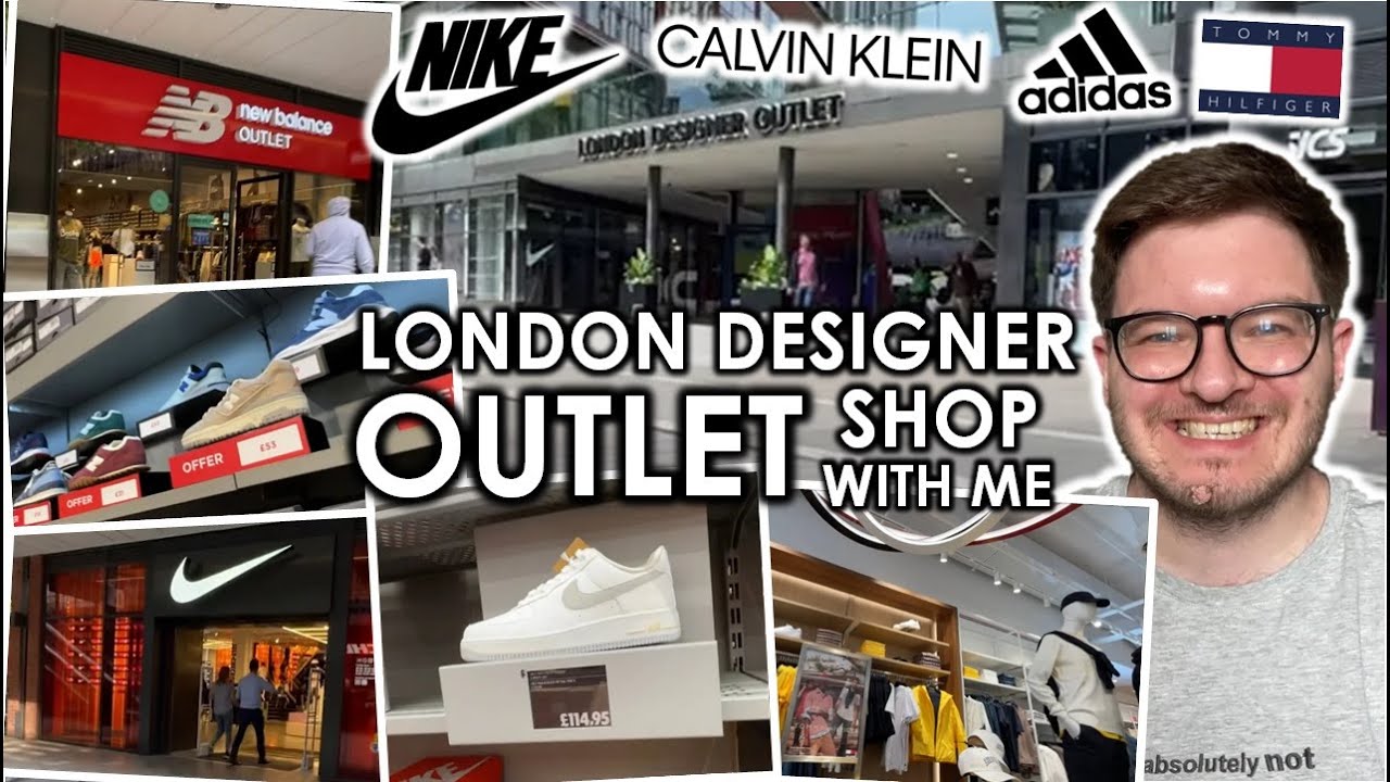 LONDON DESIGNER OUTLET SHOP WITH ME | Nike, Adidas, New Balance, Tommy Hilfiger, Converse and more!