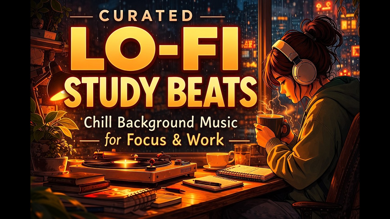 Lo-Fi Study Beats 📚 Chill Background Music for Focus & Work | Curated Lo-Fi Playlist