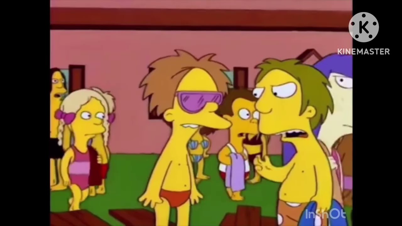 The simpsons swimming 🏊‍♀️ pool 🏊‍♀️ party 🎉 ten sisters and boddy boo 👻 boo 😒 bears 🐻 screaming 😱 
