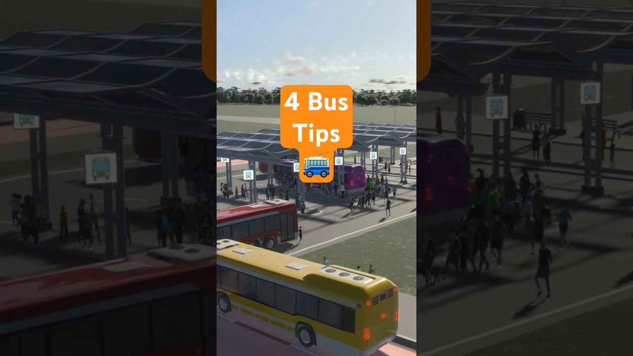 4 Bus Route Tips That Will Transform Your City  #citiesskylines2