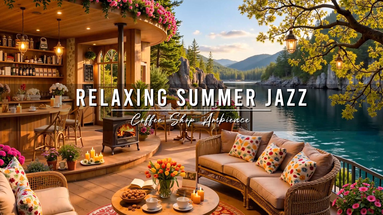 Relaxing Summer Morning Jazz 🌞 Cozy Coffee Shop Ambience with Smooth Jazz Instrumental Music to Work