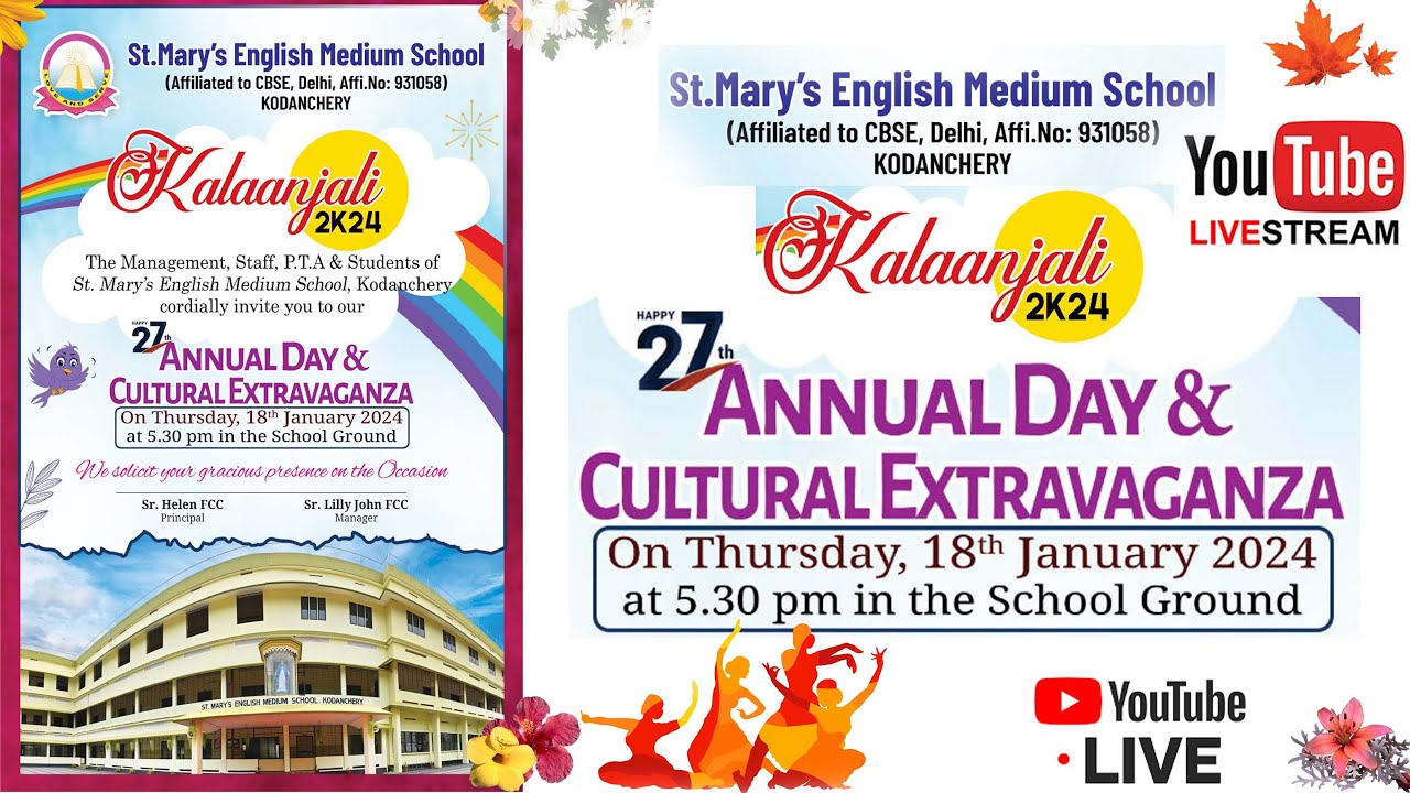 Kalaanjali2K24, 27th ANNUAL DAY &  CULTURAL EXTRAVAGANZA
