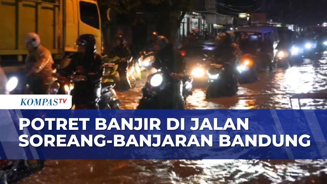 Hujan Deras Picu Banjir di Jalan Soreang-Banjaran Bandung, Motor Nekat Berujung Mogok | SAPA PAGI