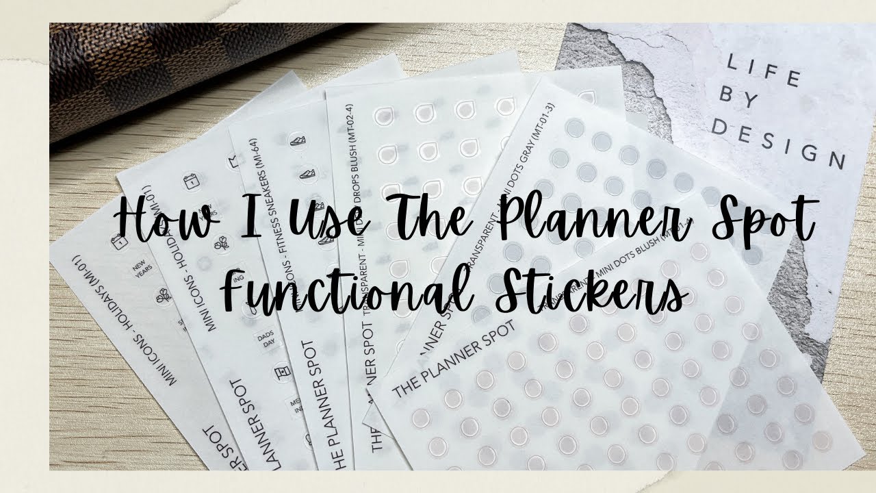 How I Use The Planner Spot Functional Stickers
