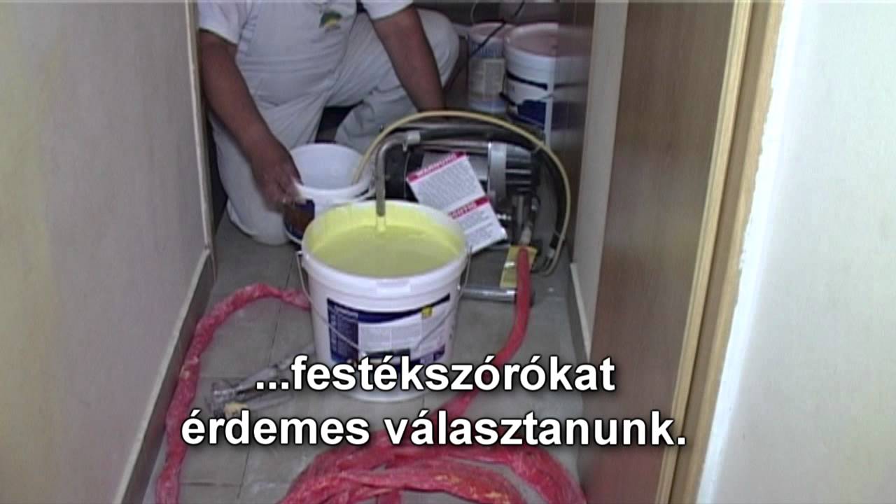 Szobafestő Attila: Festekszórók hasznalata