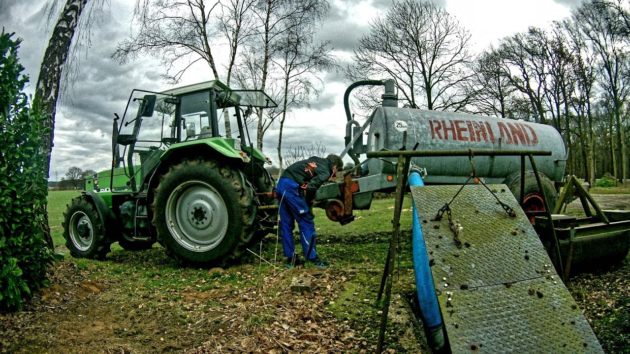[Cabview] Güllefahren 2017 | Deutz DX 3.70 mit Rheinland 4000liter Fass