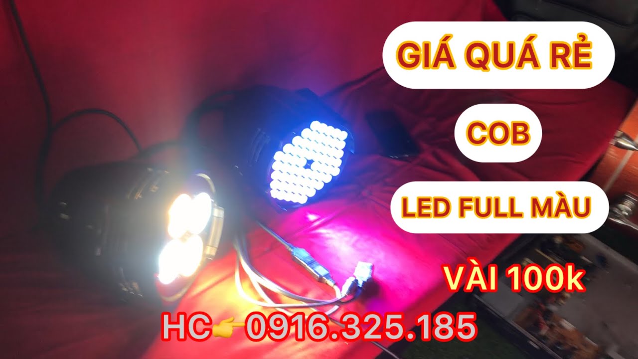 Đèn sân khấu giá rẻ nhưng chất-test kiểm tra setup mixer gởi cho khách-led full màu cob vá beam 230.