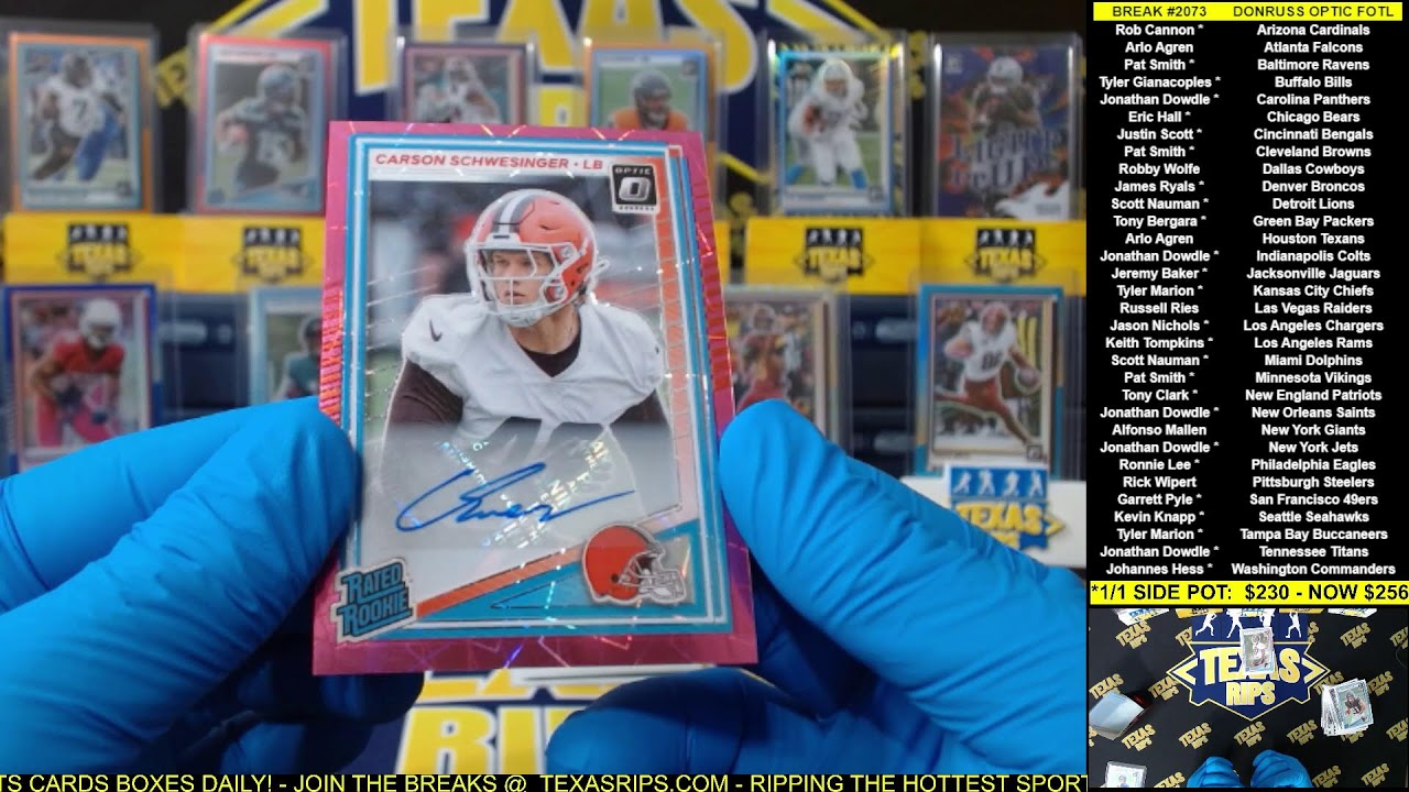 BREAK #2073 - 2025 DONRUSS OPTIC FOTL FOOTBALL - DOWNTOWN HUNTING