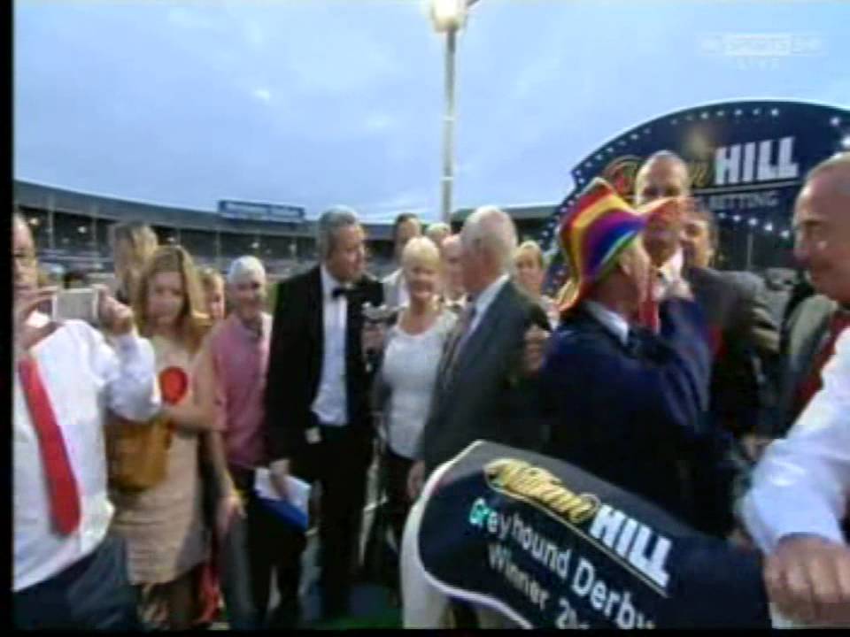 2013 Greyhound Derby - Sidaz Jack replay & Charlie Lister / Ian Sutherland & connections interview