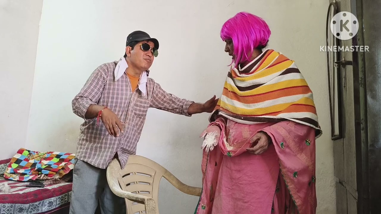 Ladies salon# husband wife comedy#Garhwali hasya film#Rajiv blog