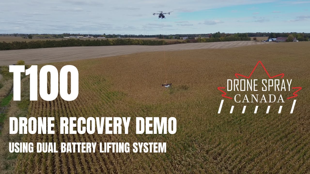 T100 Drone Recovery Demo | Dual Battery Lifting System