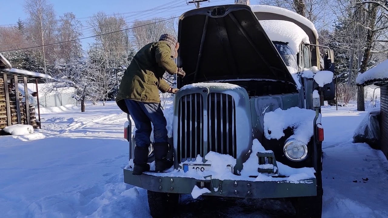 Old Military Truck FIRST START AFTER 6 MONTHS - SAURER BERNA 2DM 2VM
