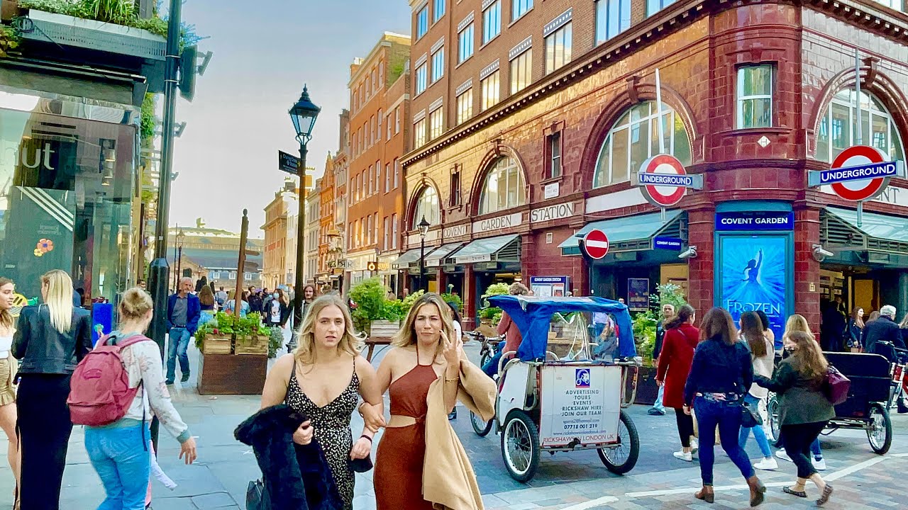 4K London Walk in Central London | Busy Weekend After Lockdown 2021
