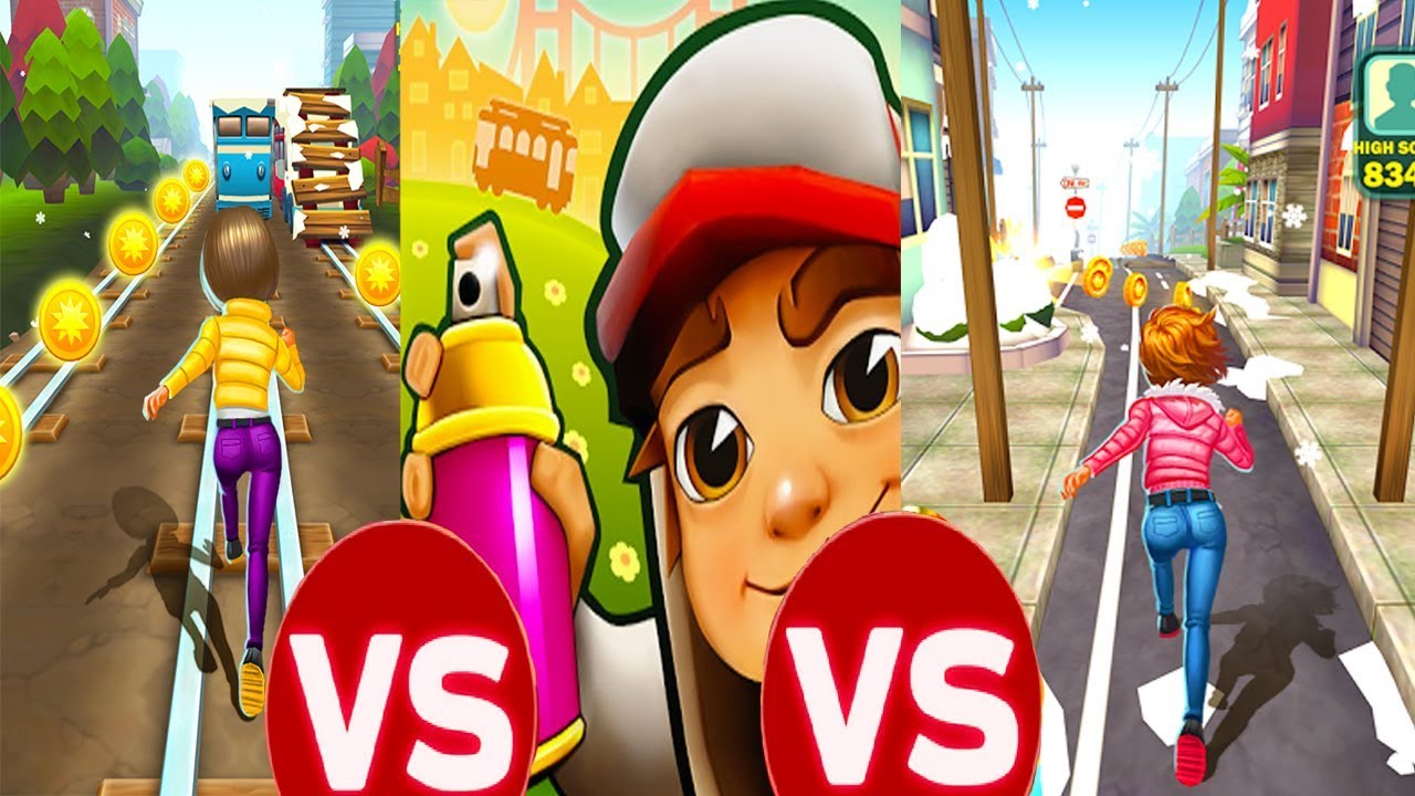 Subway Princess Runner VS Subway Surfers Vs Subway Rush Runner | Android Gameplay | Friction Games