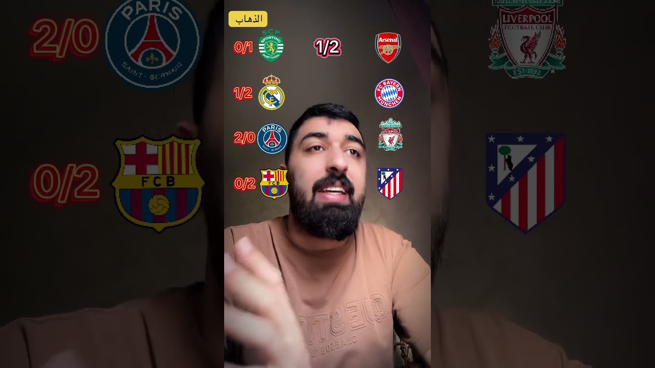 توقعاتي لا اياب ربع نهائي دوري ابطال اوروبا #برشلونة #ريال_مدريد #بايرن_ميونخ #باريس_سان_جيرمان