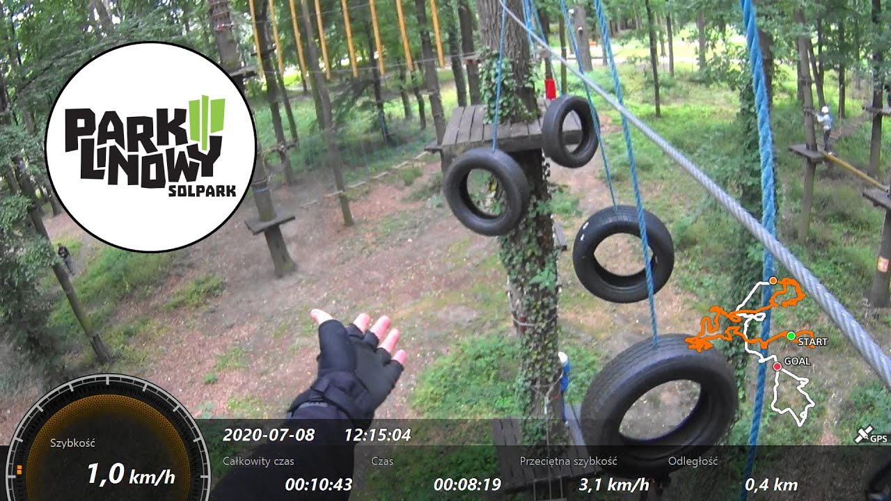 Park Linowy 106 - Solpark - Trasa Czerwona (trudna) 08.07.2020