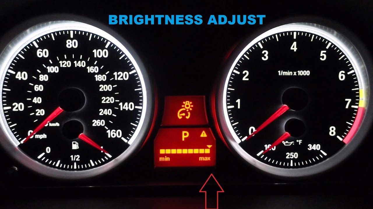How To Adjust The Instrument Cluster Brightness On Your E90 or E92 BMW