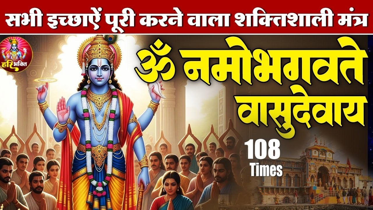 शक्तिशाली विष्णु मंत्र | ॐ नमो भगवते वासुदेवाय | भगवान विष्णु मंत्र 108 Times | Powerful Mantra