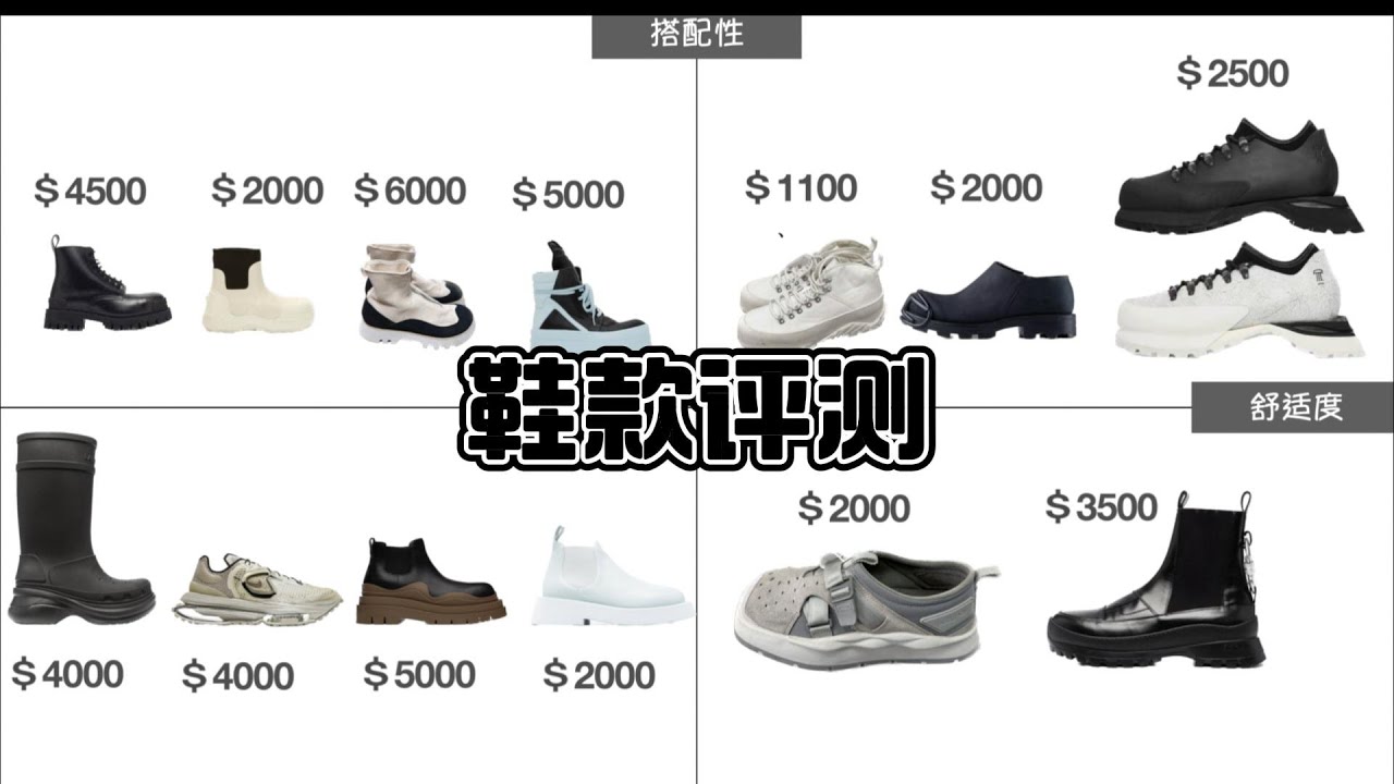 鞋款搭配性舒适度评测（非球鞋）｜DEMON/RO/ROA/GUIDI/DIESEL/HE/BLCG/BV/NIKE/AMBUSH/EYTYS/MARSELL