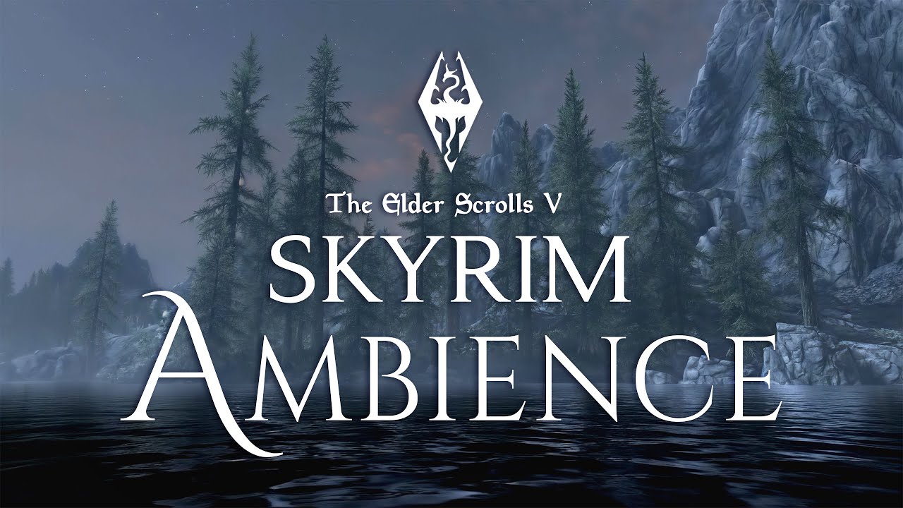 ❄️ Skyrim Winter Lake – Water Sounds & Jeremy Soule Music for Mind Healing & Deep Sleep & Relaxation