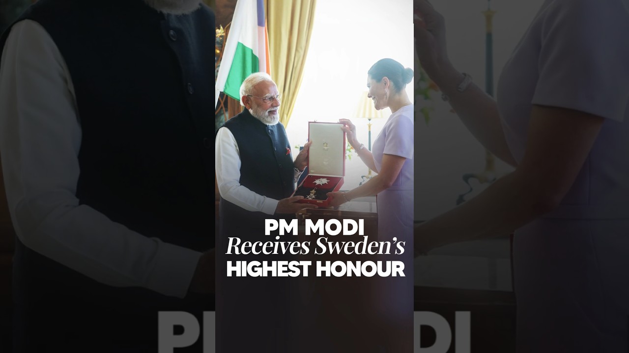 PM Modi Awarded Sweden&rsquo;s Royal Order of the Polar Star