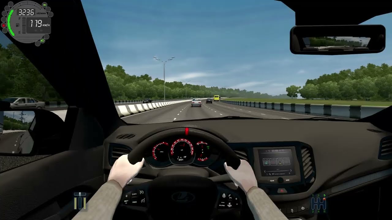 City Car Driving-ЕДУ НА ШАШЛЫК, НА ДАЧУ, LADA Vesta Sport, ПРЕКРАСНОЕ АВТО.