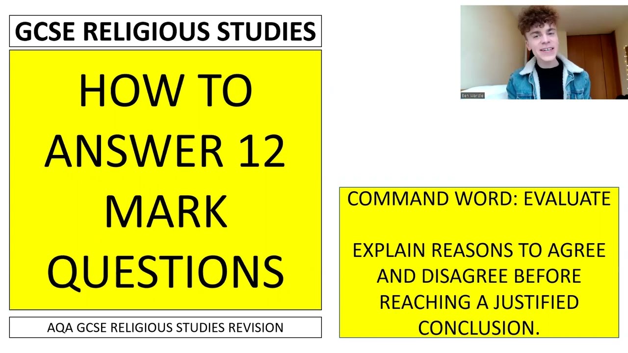 GCSE RELIGIOUS STUDIES 2023: HOW TO ANSWER 12 MARK QUESTIONS (AQA)