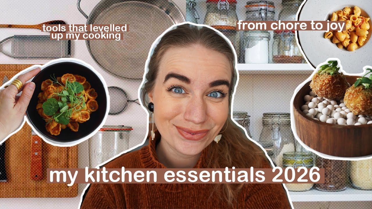 20 Kitchen Essentials I Can’t Live Without in 2026 // life hacks for plantbased cooking